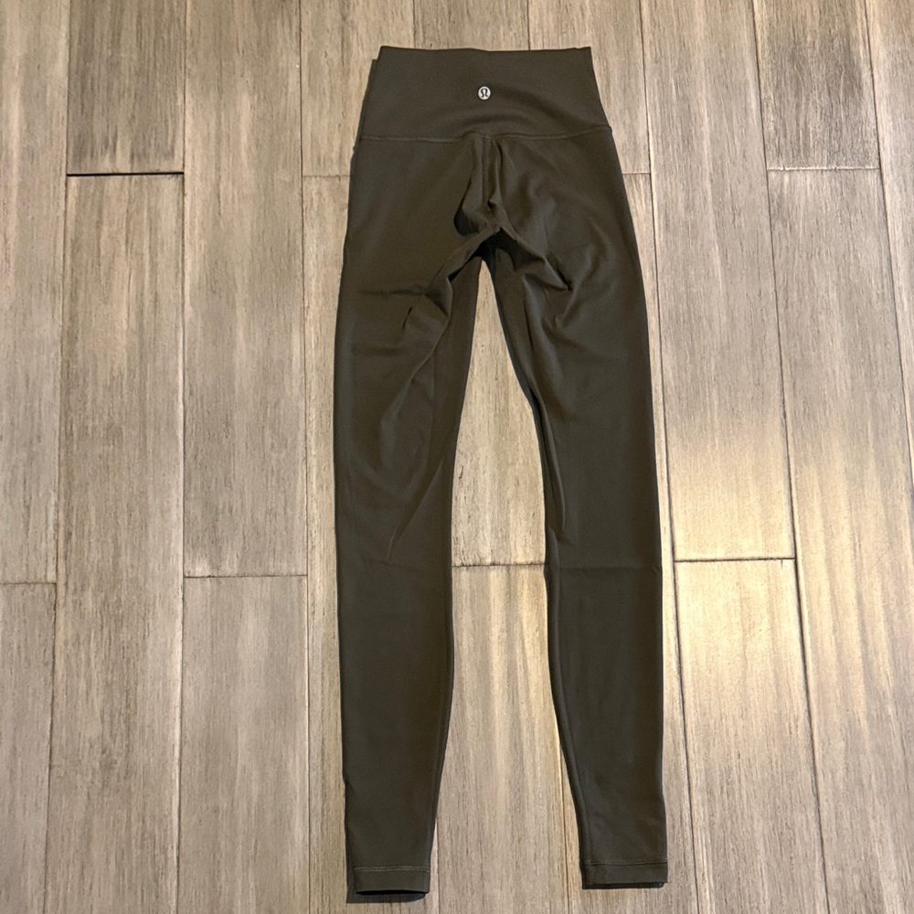 Lululemon High-Waisted Dark Green Leggings